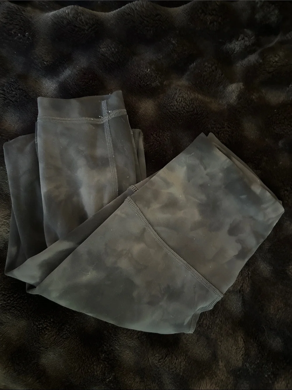 lululemon athletica Black Tie-Dye Leggings